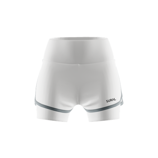 [TMP052] PANTALÓN DE CINTURA ALTA Y MALLA CORTA INCLUIDA CON  1 BOLSILLO  - FLUIDA TEAM CUSTOM