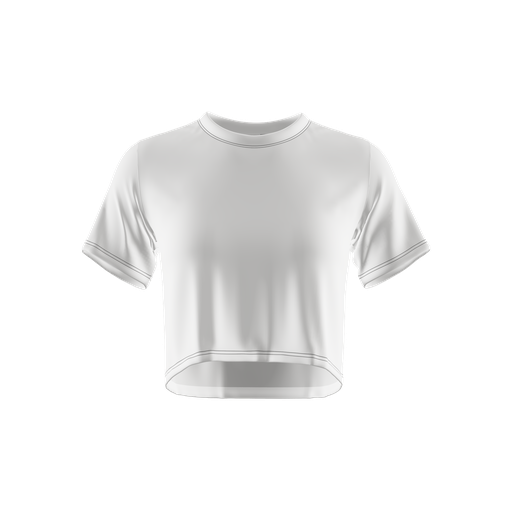 [TMX7752] V2-WOMAN CROP TOP SHORT SLEEVES TRAINING & COMPETITION  CUSTOM TEAM